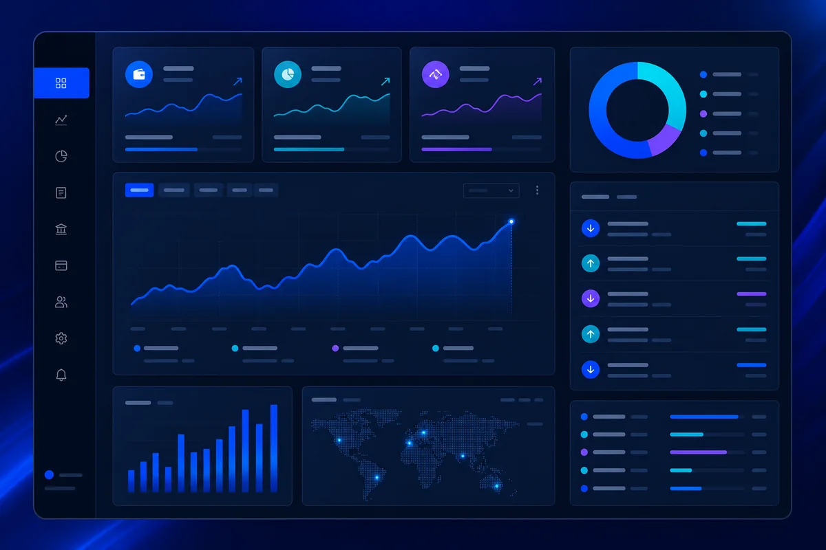 Interface conceitual do projeto Plataforma Financeira